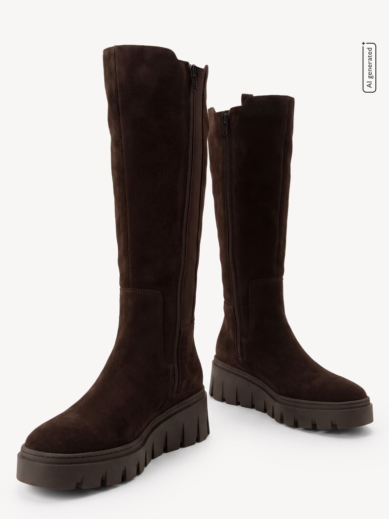 Leather Boots - brown, 304, hi-res