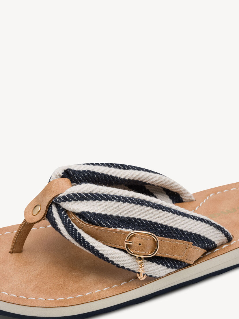 Flip Flops - blauw, NAVY STRIPES, hi-res