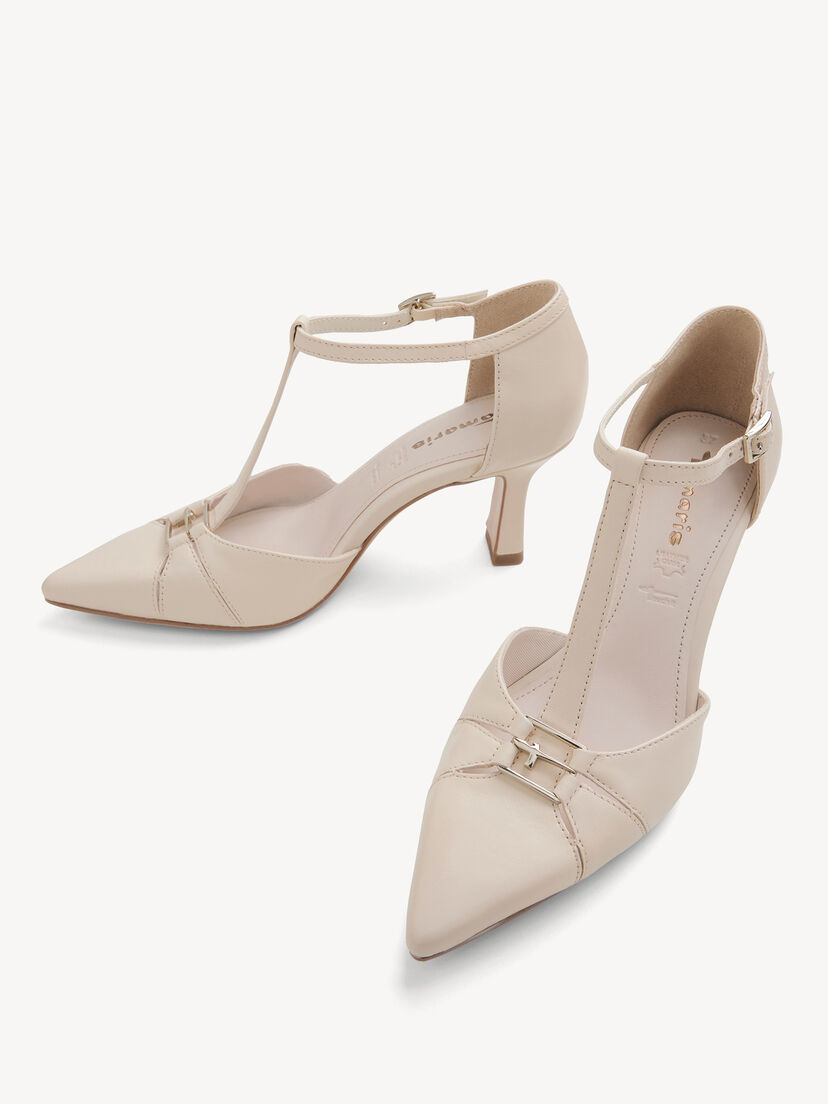 Leren Pumps - beige, 418, hi-res