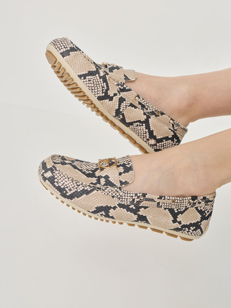 Moccasin, BEIGE SNAKE, hi-res