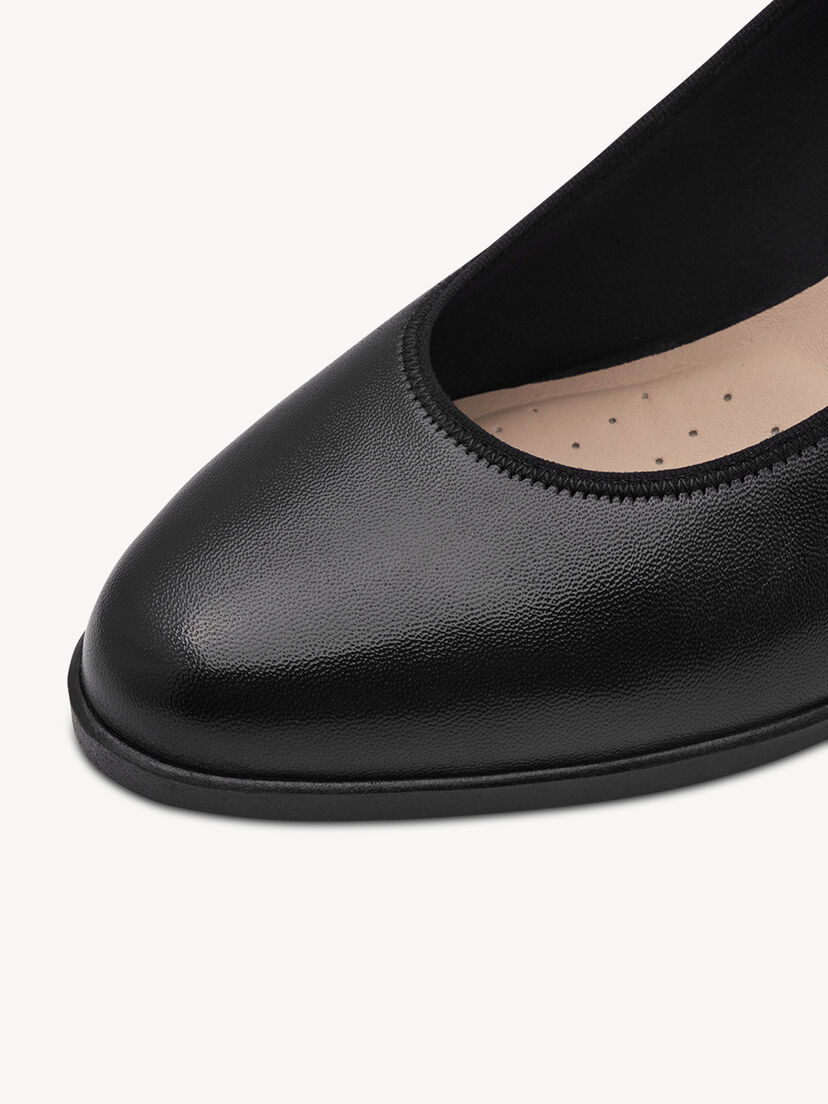 Pumps, BLACK LEATHER, hi-res