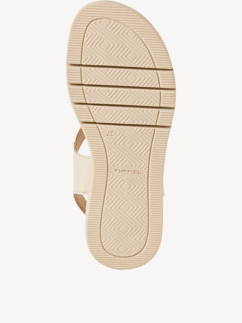 Ledersandalette - beige, IVORY LEATHER, hi-res