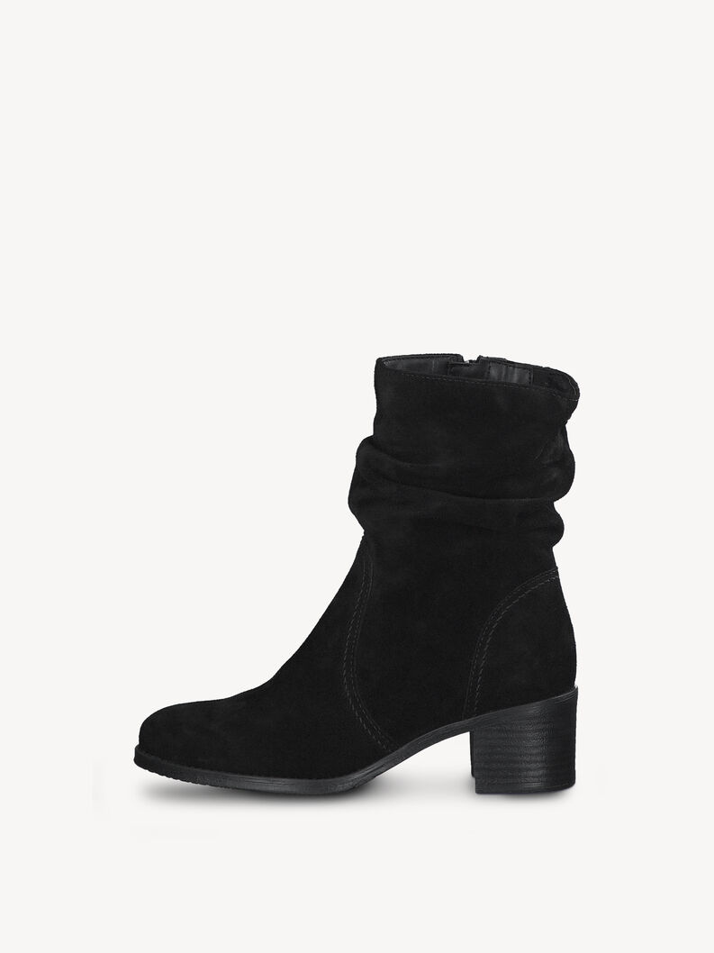 Bottine en cuir - noir, BLACK, hi-res