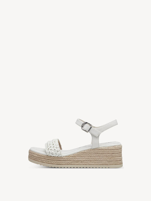 Heeled sandal, WHITE, hi-res