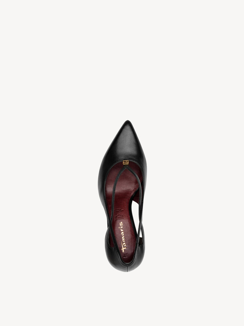 Lederpumps - schwarz, BLACK LEATHER, hi-res