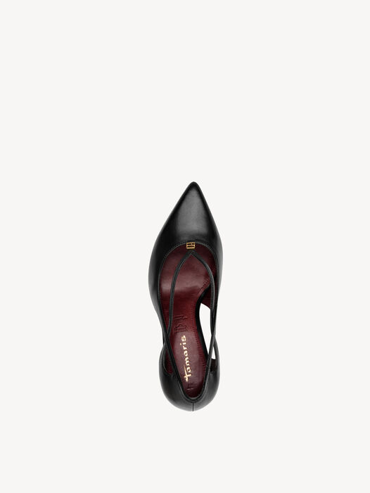 Pumps, BLACK LEATHER, hi-res