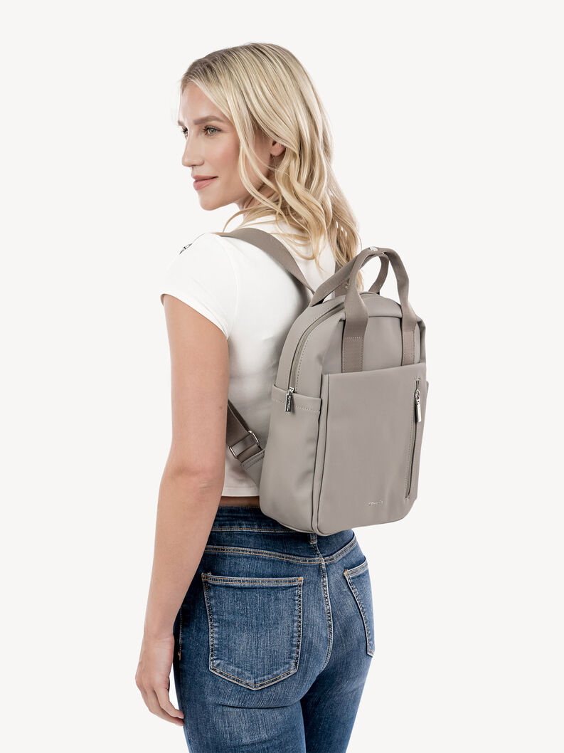 Backpack - grey, taupe, hi-res