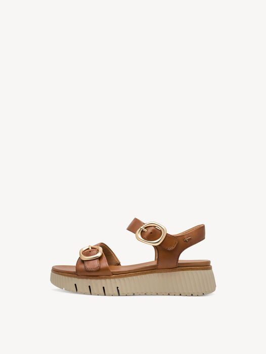 Sandaal, COGNAC NAPPA, hi-res