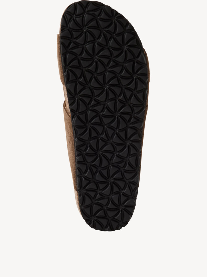 Leren Slipper - bruin, CHOCOLATE, hi-res