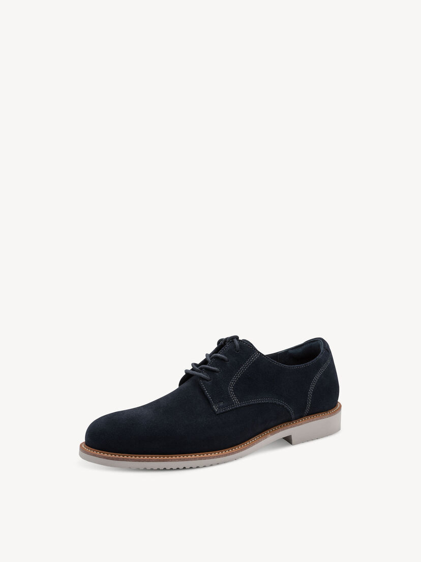 Leren Lage schoen - blauw, NAVY, hi-res