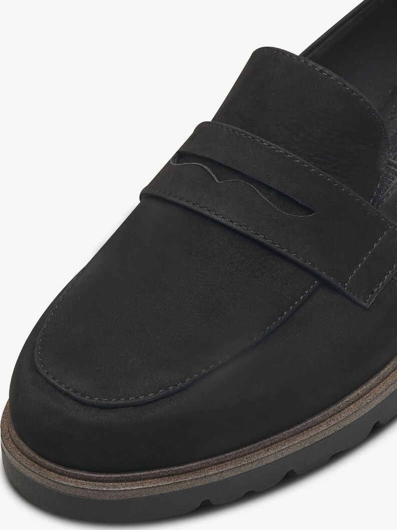 Lederslipper - schwarz, BLACK, hi-res