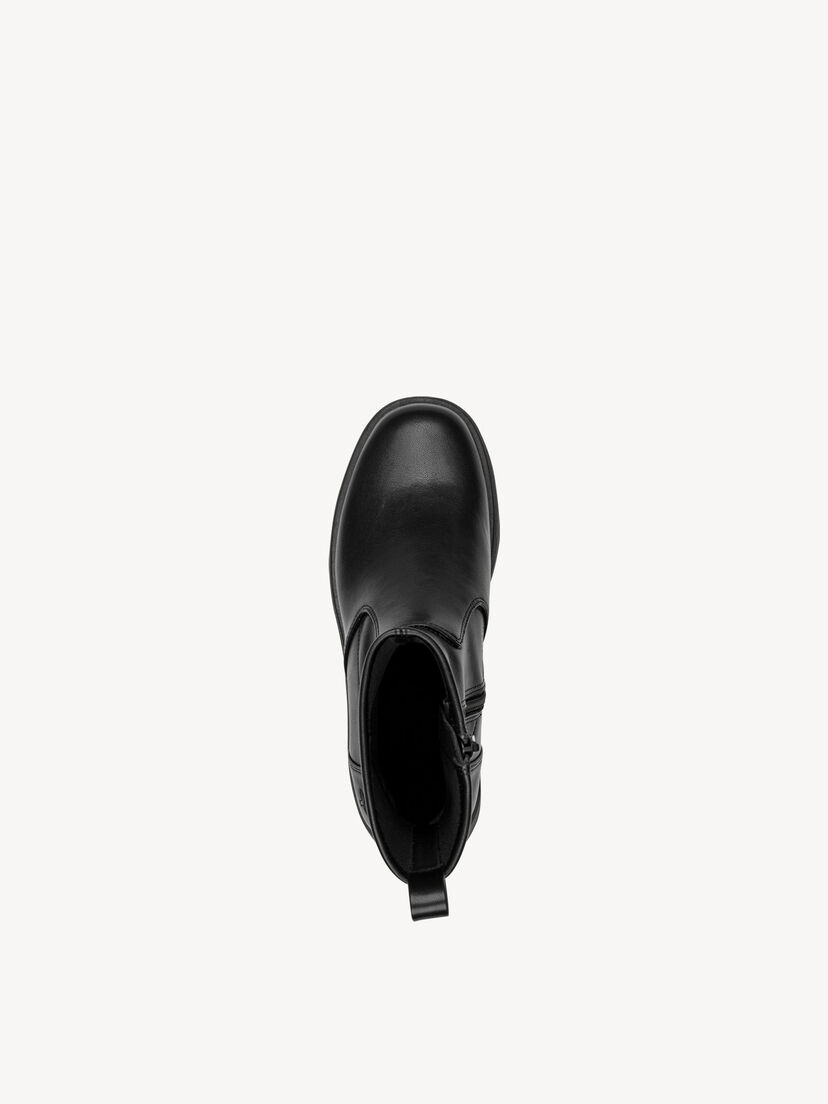Enkellaarsje - zwart, BLACK, hi-res