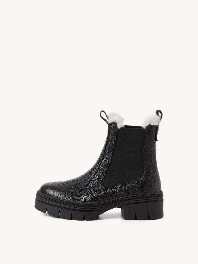 Stiefelette, BLACK LEATHER, hi-res