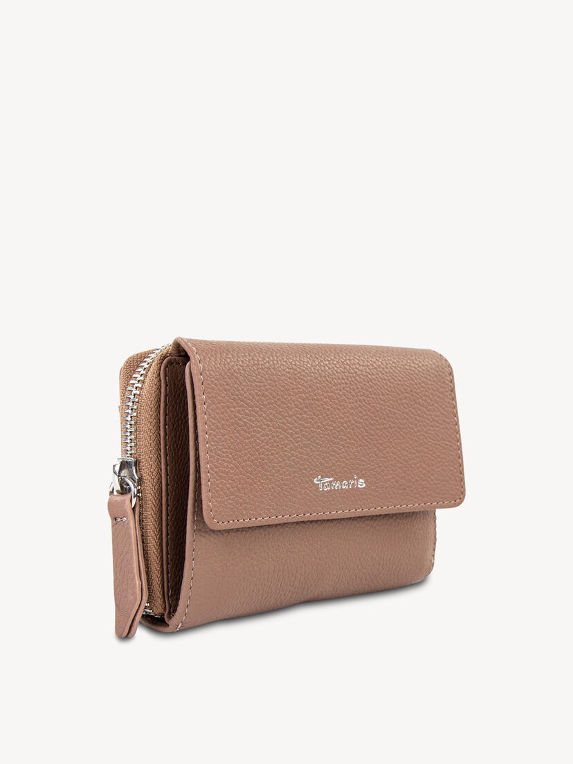 Leren Portemonnee - bruin, taupe, hi-res