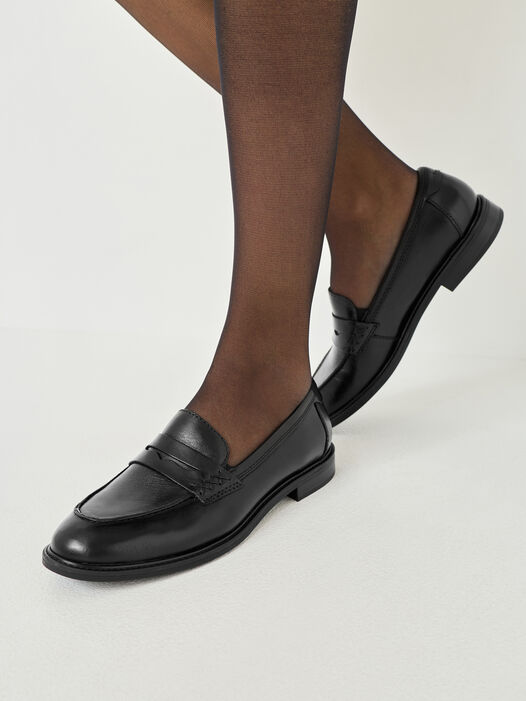 Instappers, BLACK LEATHER, hi-res