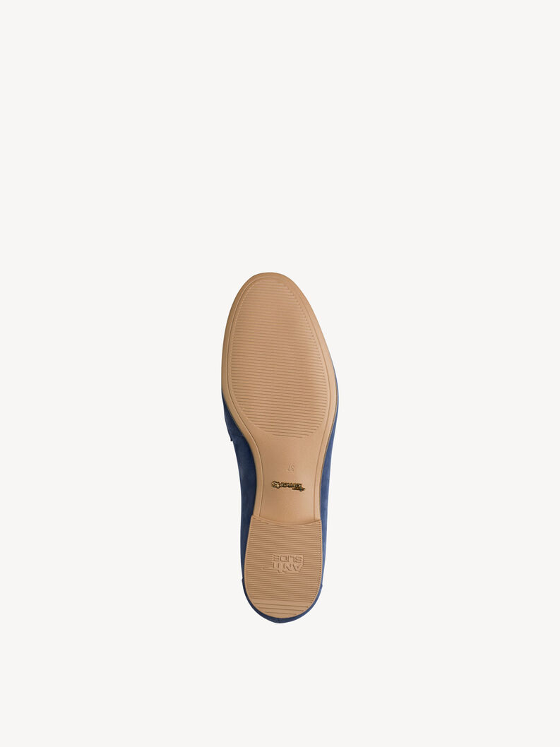Leather Slipper - blue, BLUE, hi-res