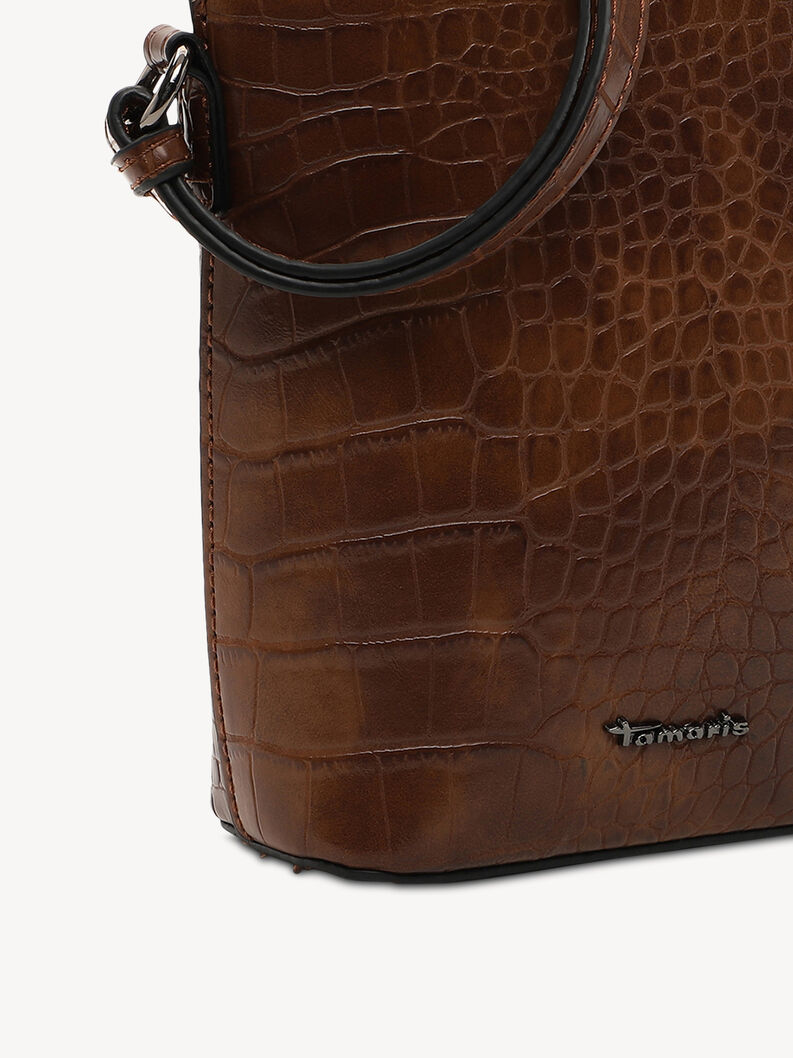 Skuldertaske - brun, COGNAC, hi-res