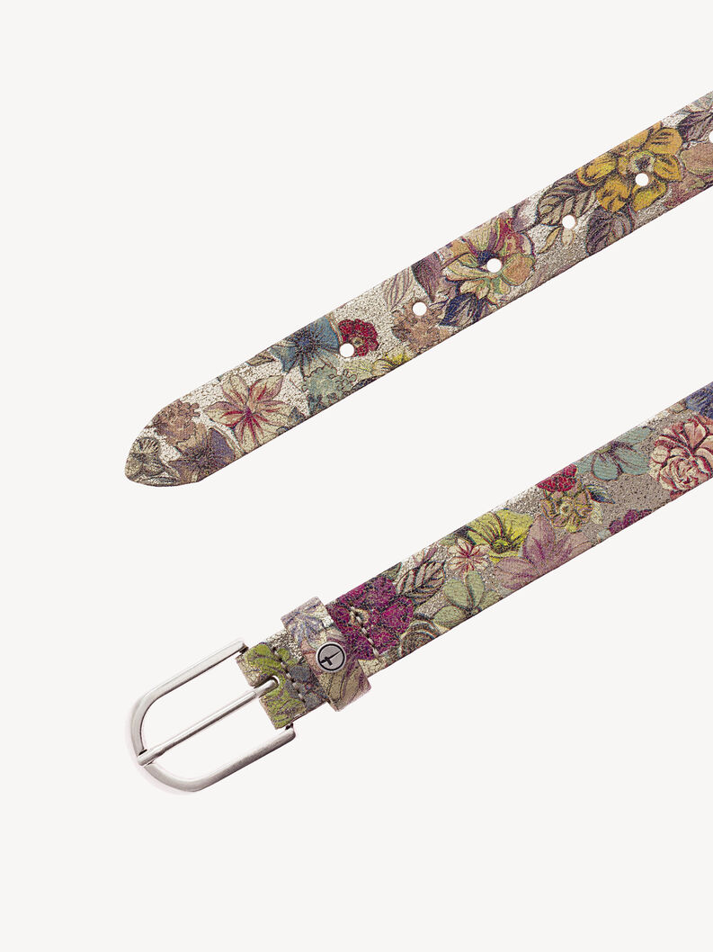 Leather Belt - multicolor, Gold-Multicolor, hi-res