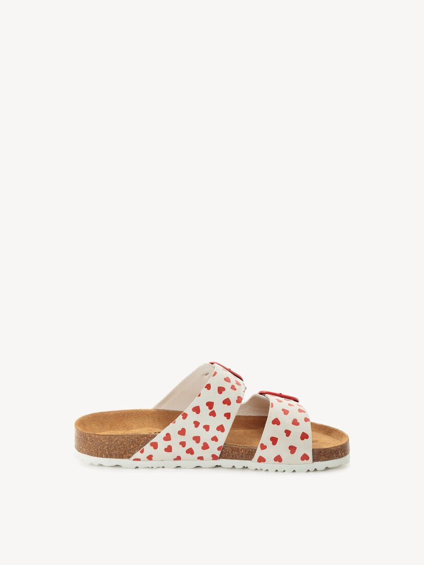 Slipper, WHITE/RED, hi-res