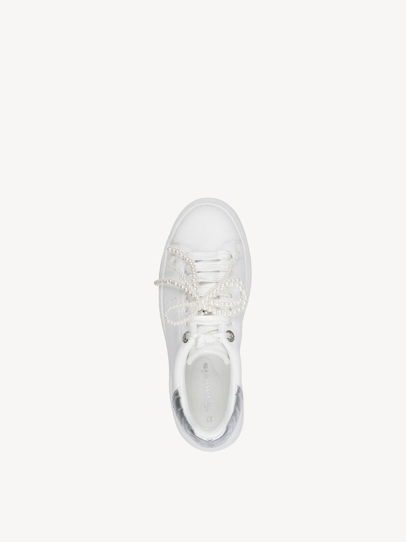 Sneaker - wit, WHITE/SILVER, hi-res