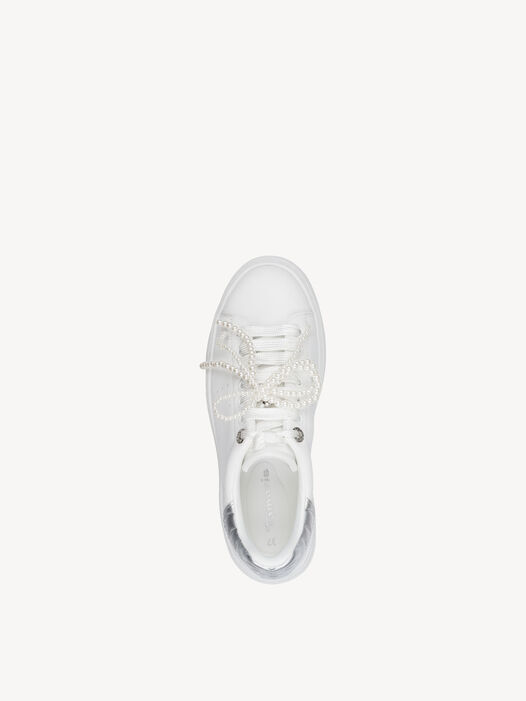 Sneaker, WHITE/SILVER, hi-res