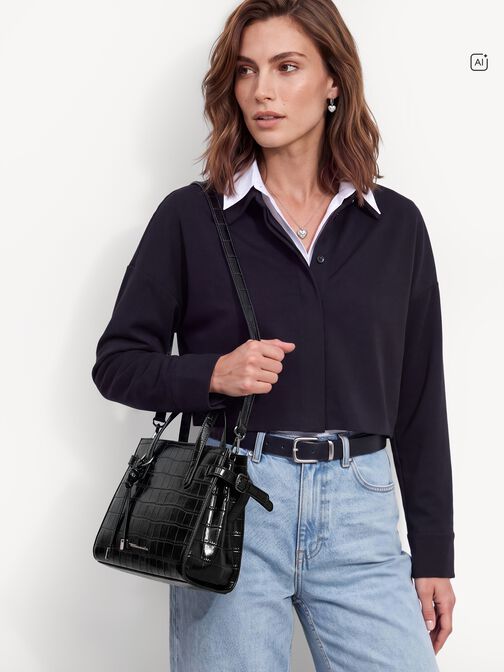 Shopper, black, hi-res