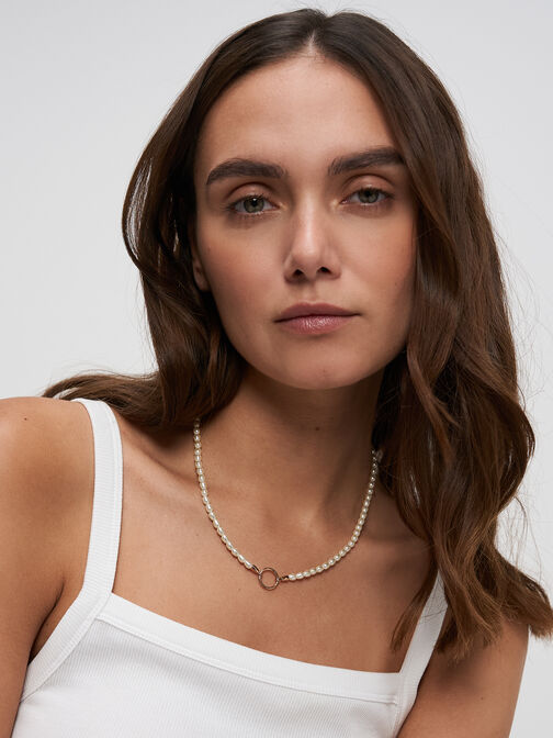 Collier, ros&eacute;gold, hi-res