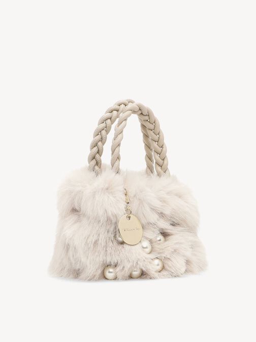 Shopping bag, beige, hi-res