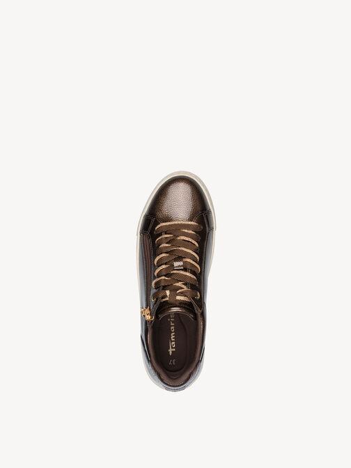 Sneaker, BROWN PATENT, hi-res