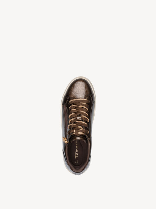 Sneaker, BROWN PATENT, hi-res