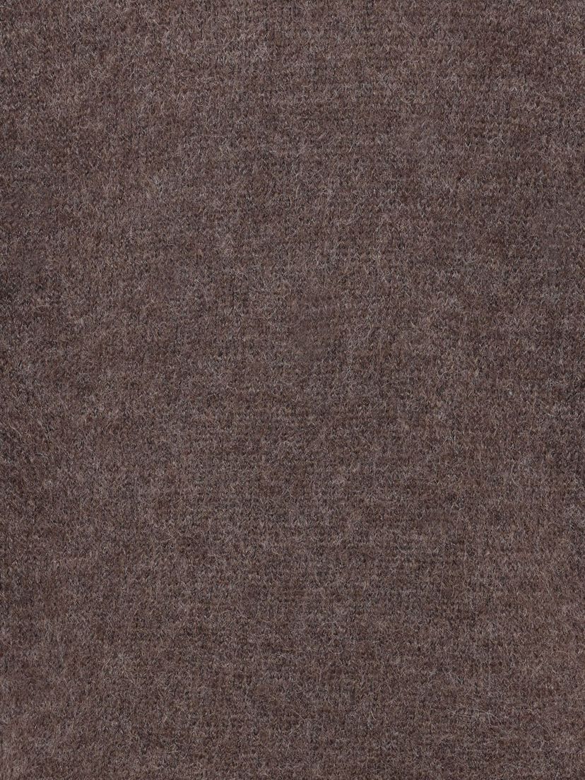 Gebreide trui - bruin, Mid Brown Melange, hi-res