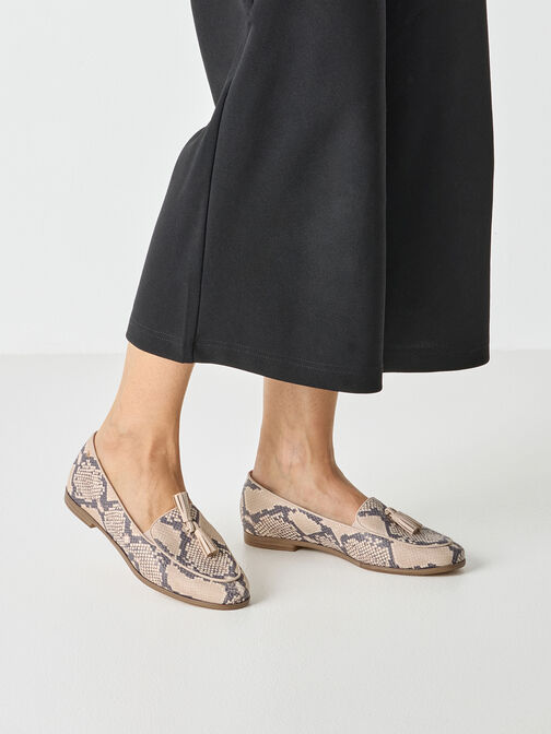 Slipper, BEIGE SNAKE, hi-res