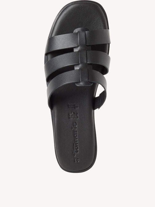 Mule, BLACK LEATHER, hi-res