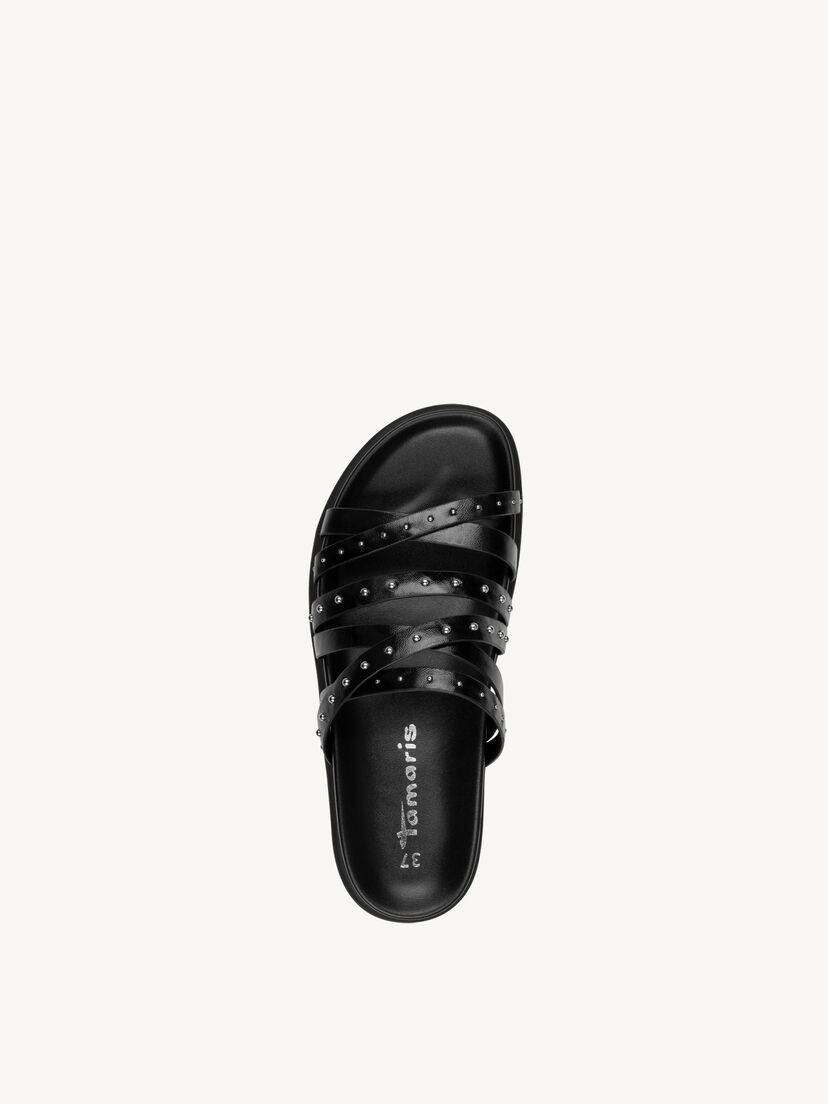 Slipper - zwart, BLACK, hi-res