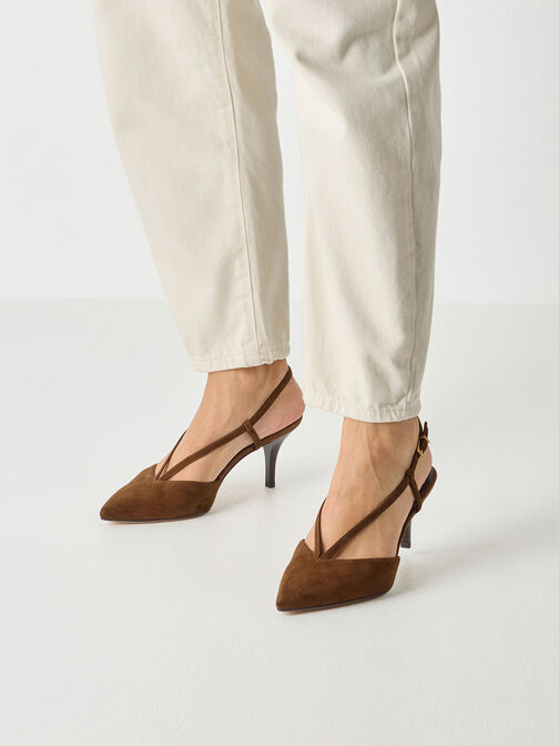 Slingpumps, COGNAC, hi-res