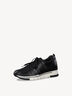 Leather Sneaker - black, BLK/PLAIN COMB, hi-res