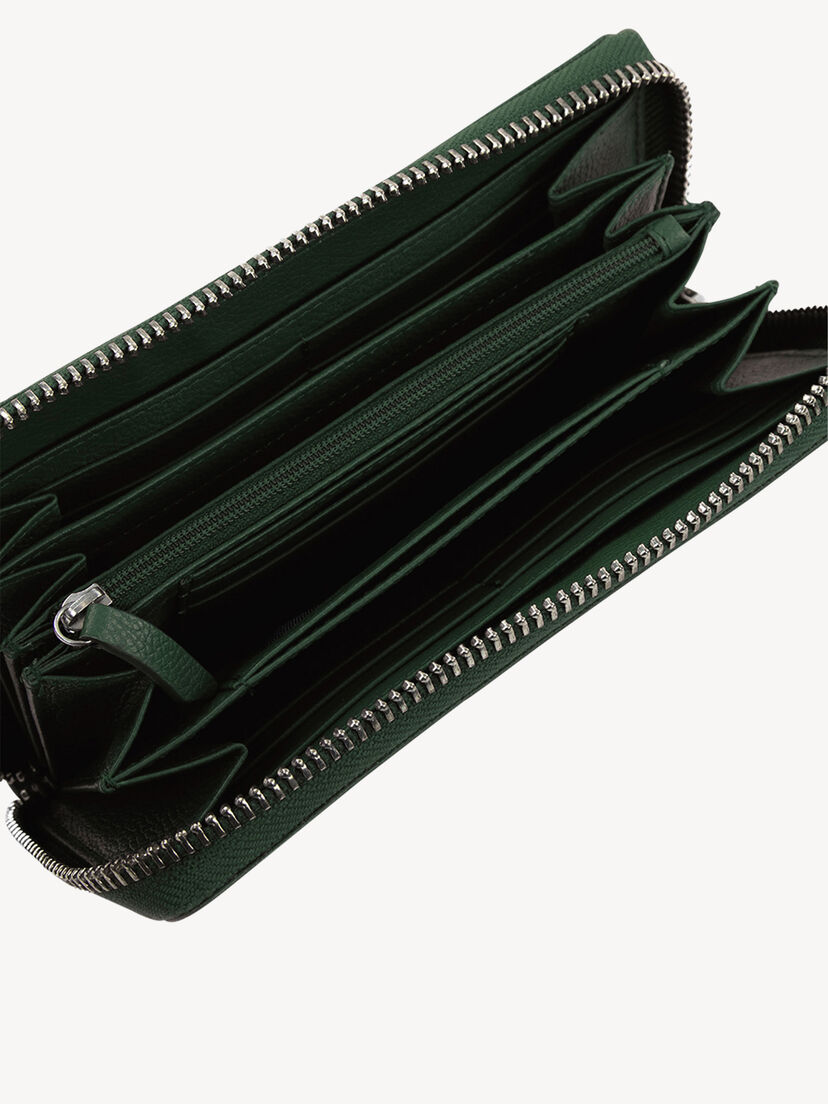 Leren Portemonnee - groen, green, hi-res
