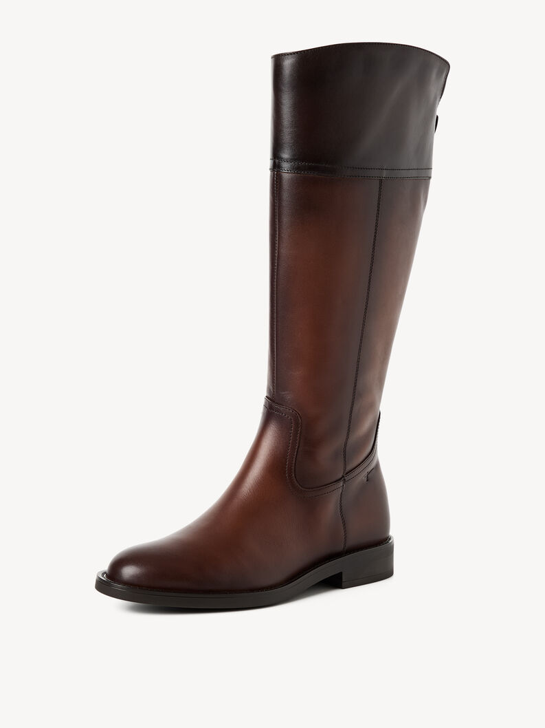 Lederstiefel - braun, COGNAC COMB, hi-res