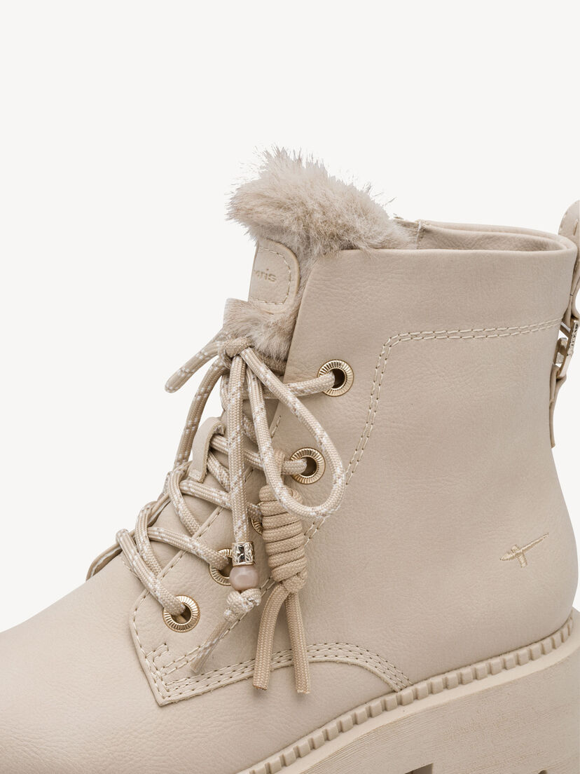 Enkellaarsje - beige warme voering, beige, hi-res