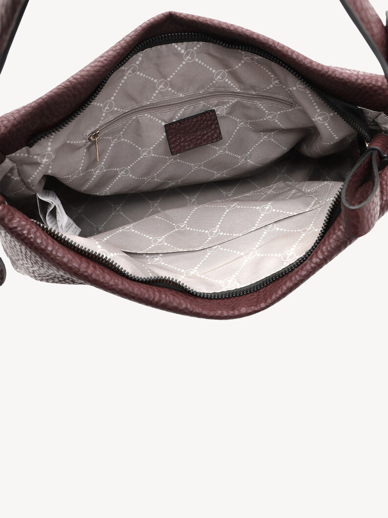 Handbag - red, wine, hi-res