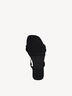 Leather Heeled sandal - undefined, BLACK/GLAM, hi-res