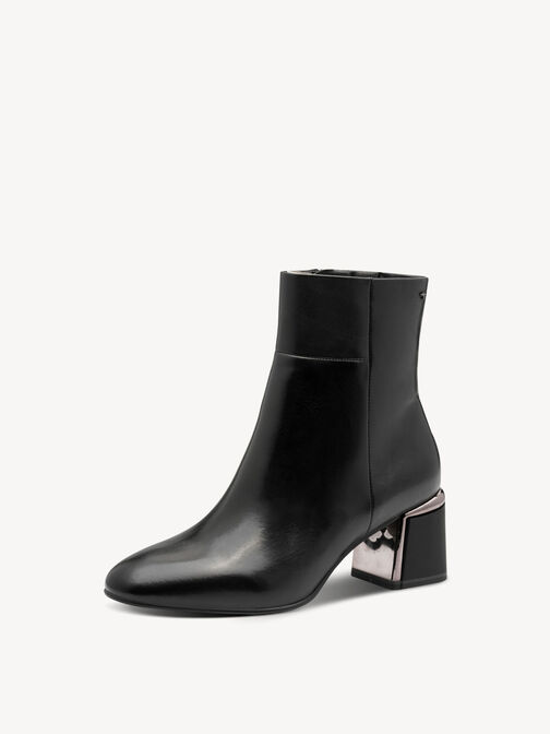 Bottine, BLACK LEATHER, hi-res