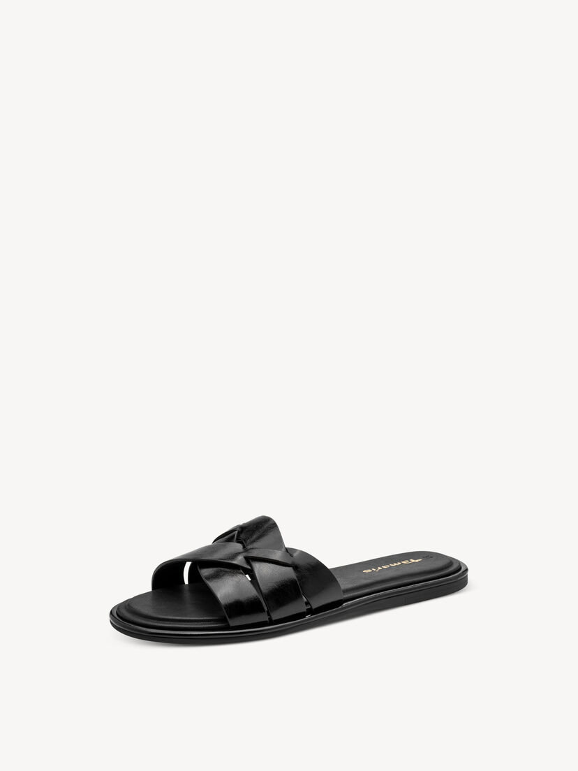 Slipper - zwart, BLACK, hi-res