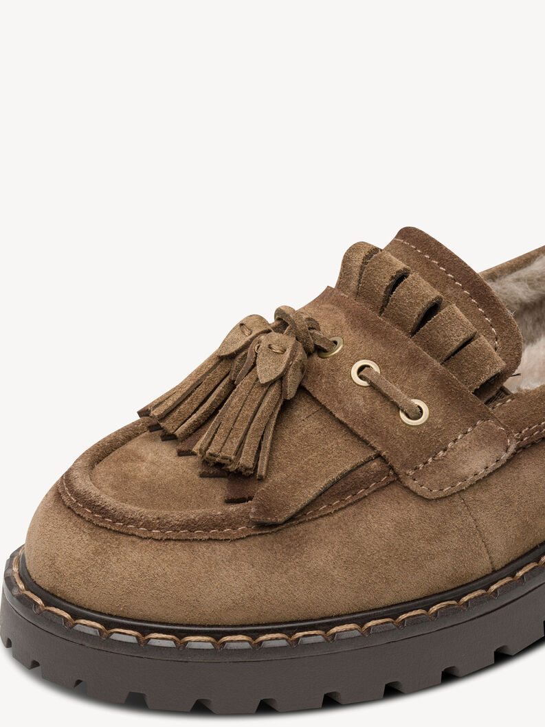 Lederslipper - braun, CAMEL, hi-res