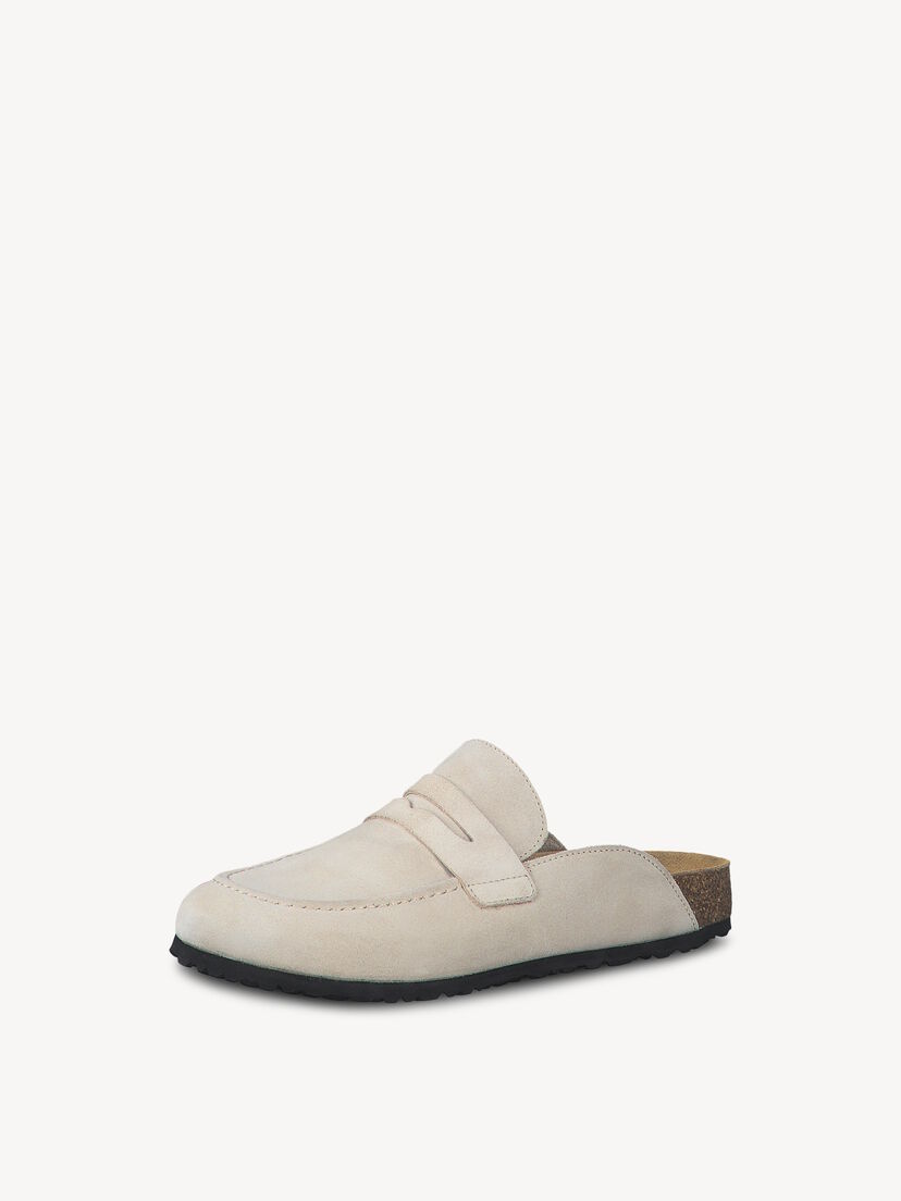 Leren Slipper - grijs, ANTELOPE, hi-res