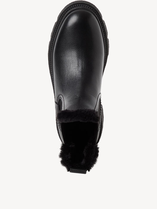 Enkellaarsje, BLACK LEATHER, hi-res