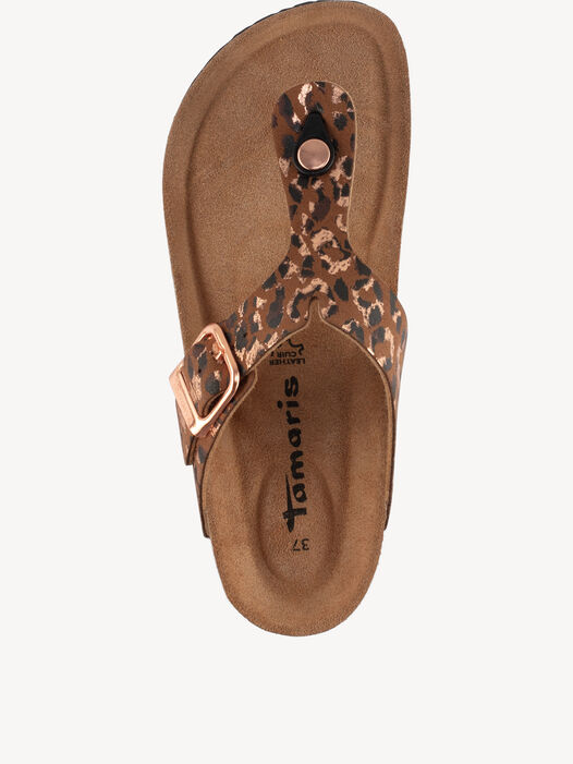 Slipper, COGNAC/LEOPARD, hi-res