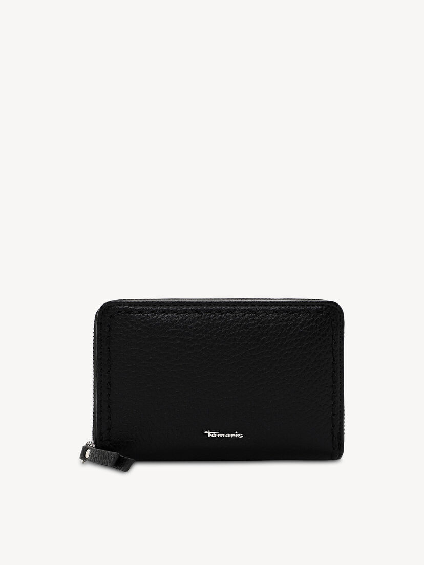 Portemonnee - zwart, black, hi-res