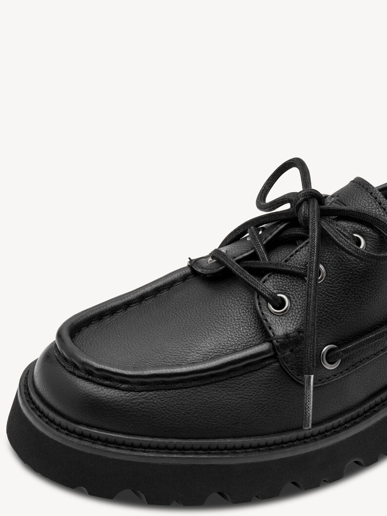 Lederhalbschuh - schwarz, BLACK LEATHER, hi-res
