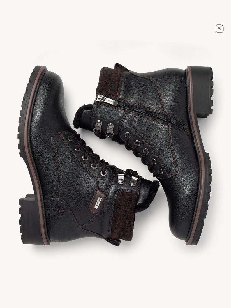Stiefelette - schwarz Warmfutter, BLACK MATT, hi-res
